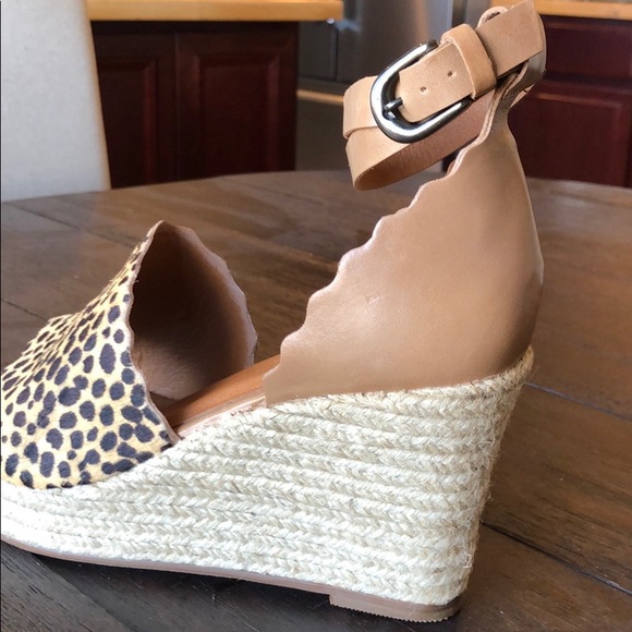 Leopard Espadrille Wedges - Picture 2 of 5